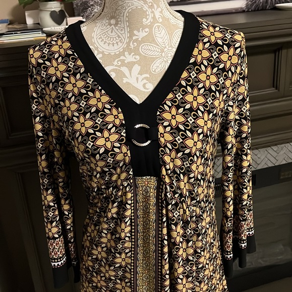 • Style & Co. patterned tunic dress, M • - Picture 2 of 8